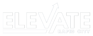 Elevate Rapid City Logo - White